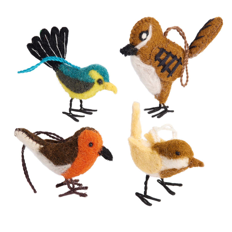 LILLIPUT ORN WINTER BIRDS-ST/4 | HOLIDAY