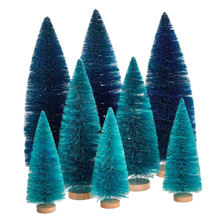 YUKON TREE-ASST (SET OF 8)-BLUES | HOLIDAY