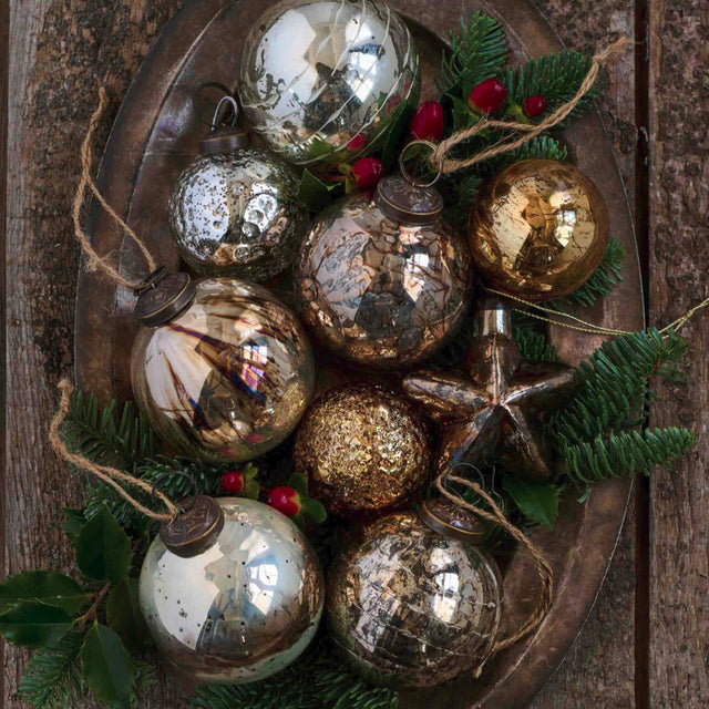 AUBAN ORNAMENT-4 IN (SET OF 4) | HOLIDAY