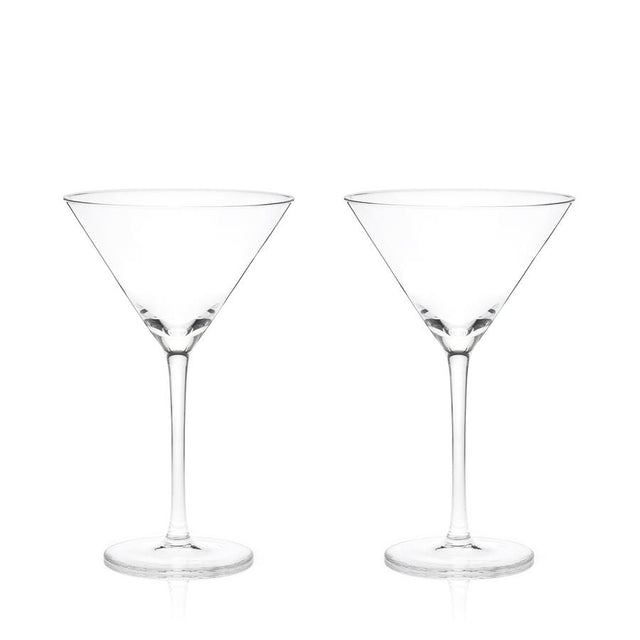 STEMMED CRYSTAL MARTINI GLASSES | COCKTAIL ENTERTAINING