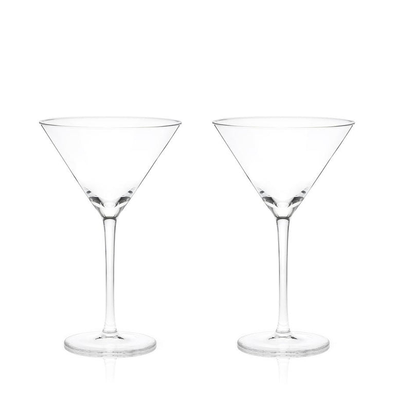 STEMMED CRYSTAL MARTINI GLASSES | COCKTAIL ENTERTAINING
