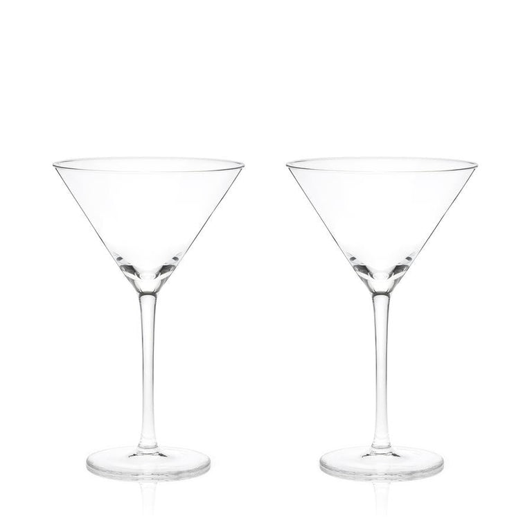STEMMED CRYSTAL MARTINI GLASSES | COCKTAIL ENTERTAINING