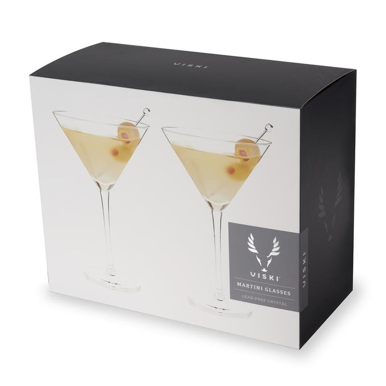 STEMMED CRYSTAL MARTINI GLASSES | COCKTAIL ENTERTAINING