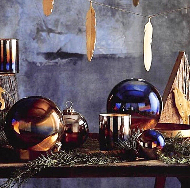 MERCURY GLASS ORNAMENTS