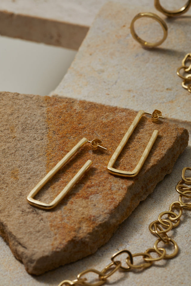 RECTANGULAR EARRINGS| JEWELRY