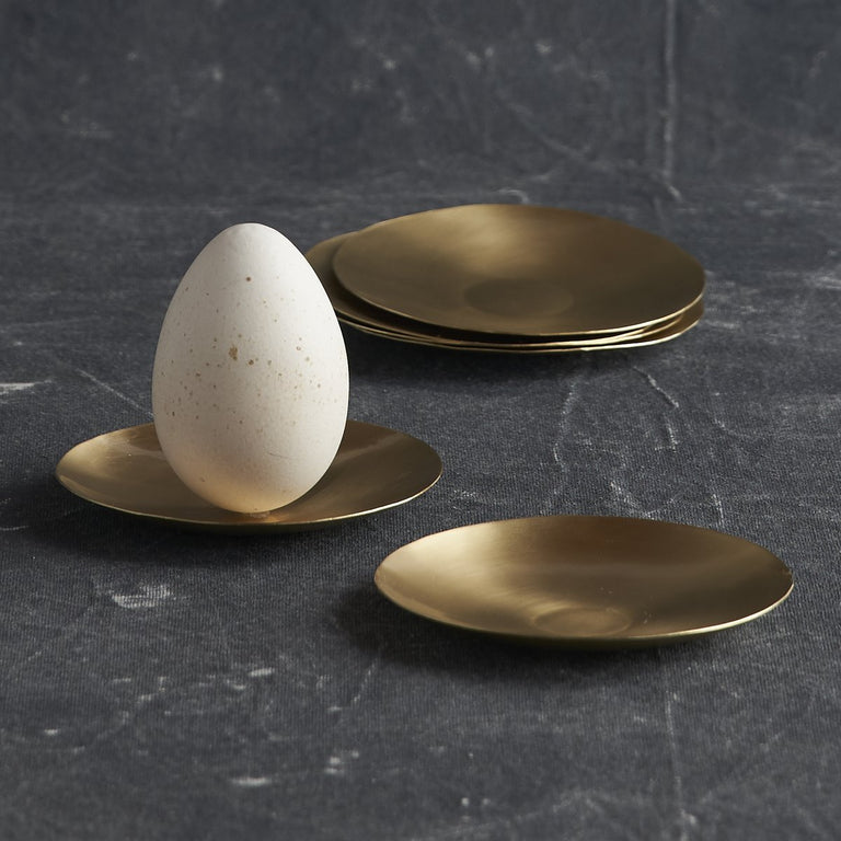 BRASS SMALL SERVING PLATES