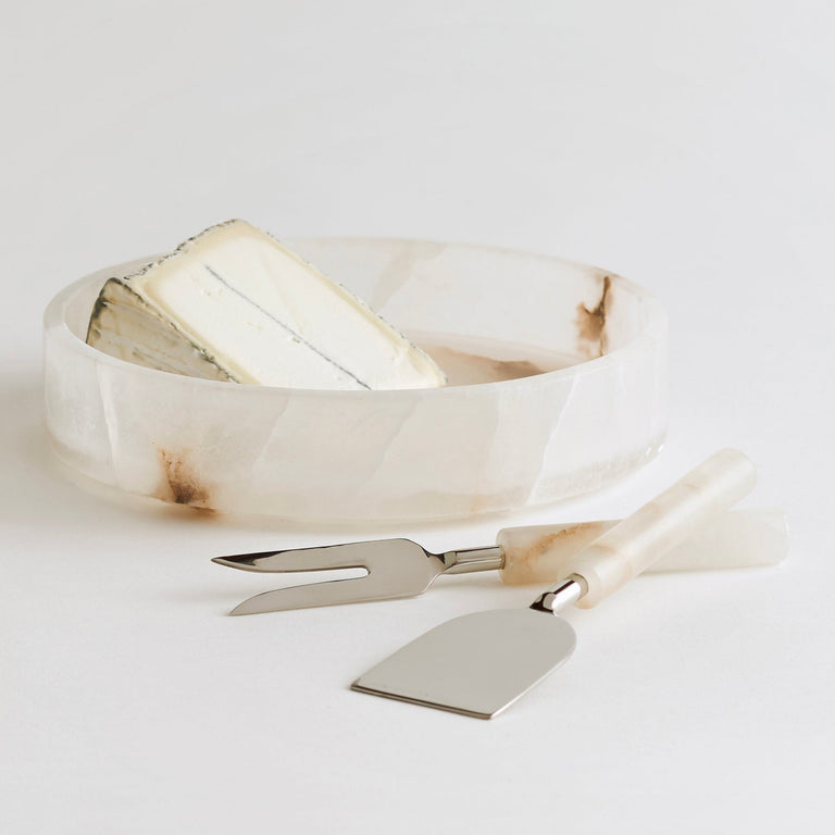 SANTO ALABASTER CHEESE SET | ENTERTAINING & HOSTING