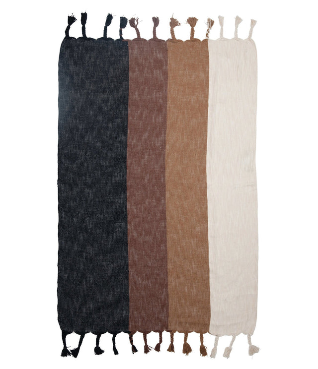 AUTUMN STRIPE WOVEN COTTON THROW | THROWS