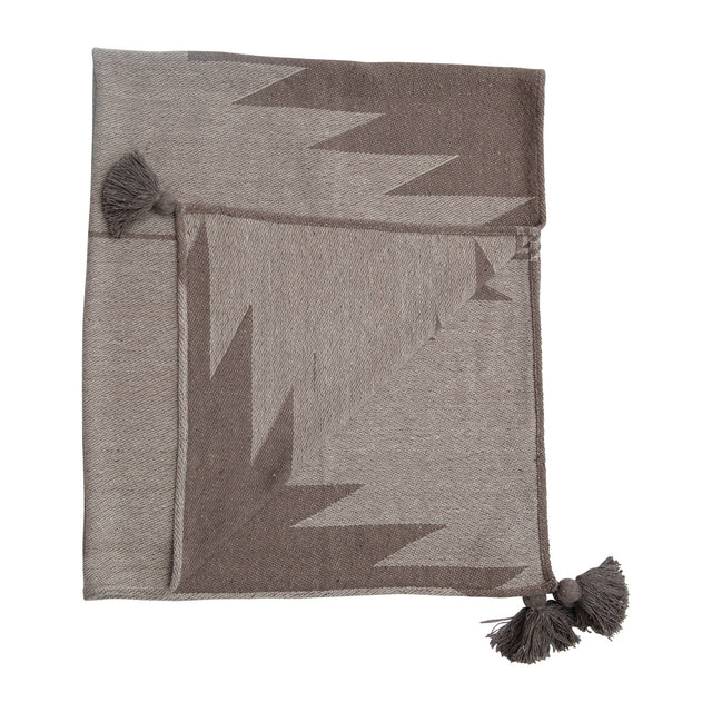 SEPIA AZTEC LINE WOVEN THROW | THROWS