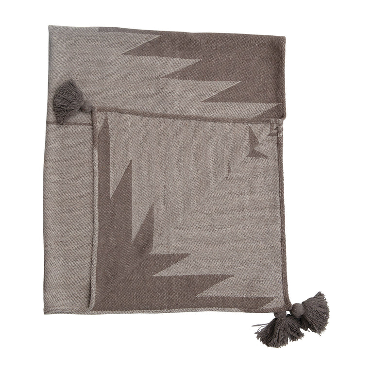 SEPIA AZTEC LINE WOVEN THROW | THROWS