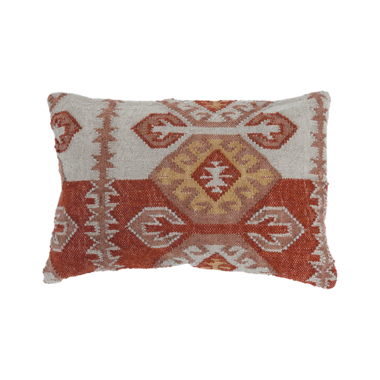 SUNSET IKAT WOOL KILIM LUMBAR PILLOW | PILLOWS
