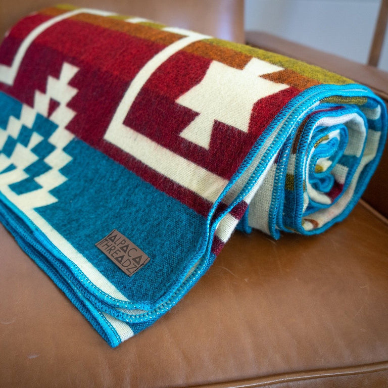 ALPACA BLACK CHAKANA (ECUADOR) | THROWS