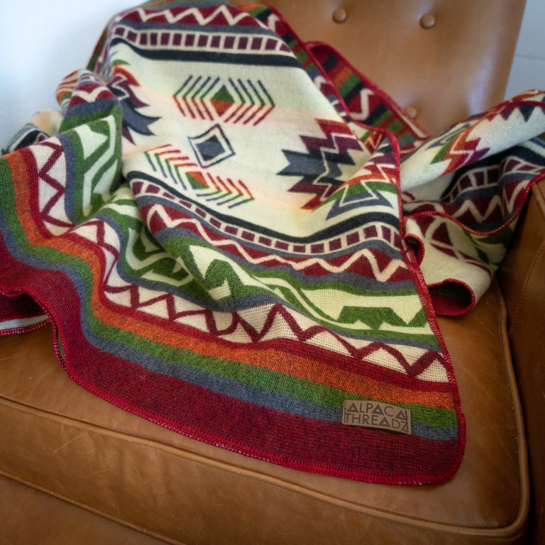 ALPACA BLACK CHAKANA (ECUADOR) | THROWS