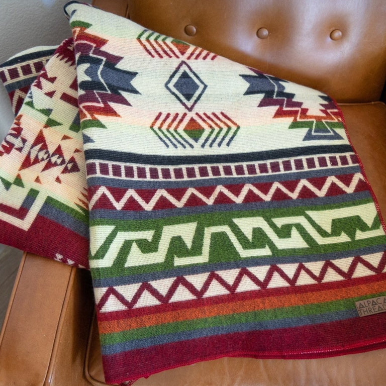 ALPACA BLACK CHAKANA (ECUADOR) | THROWS