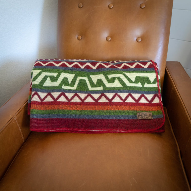 ALPACA BLACK CHAKANA (ECUADOR) | THROWS
