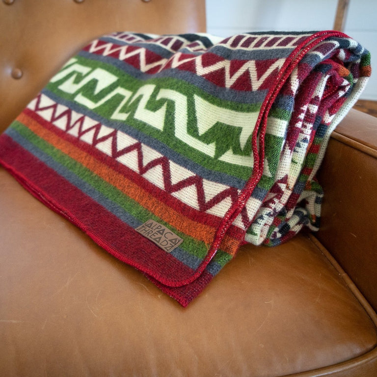 ALPACA BLACK CHAKANA (ECUADOR) | THROWS