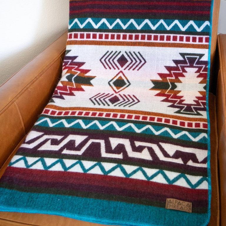 ALPACA TURQUOISE (ECUADOR) | THROWS