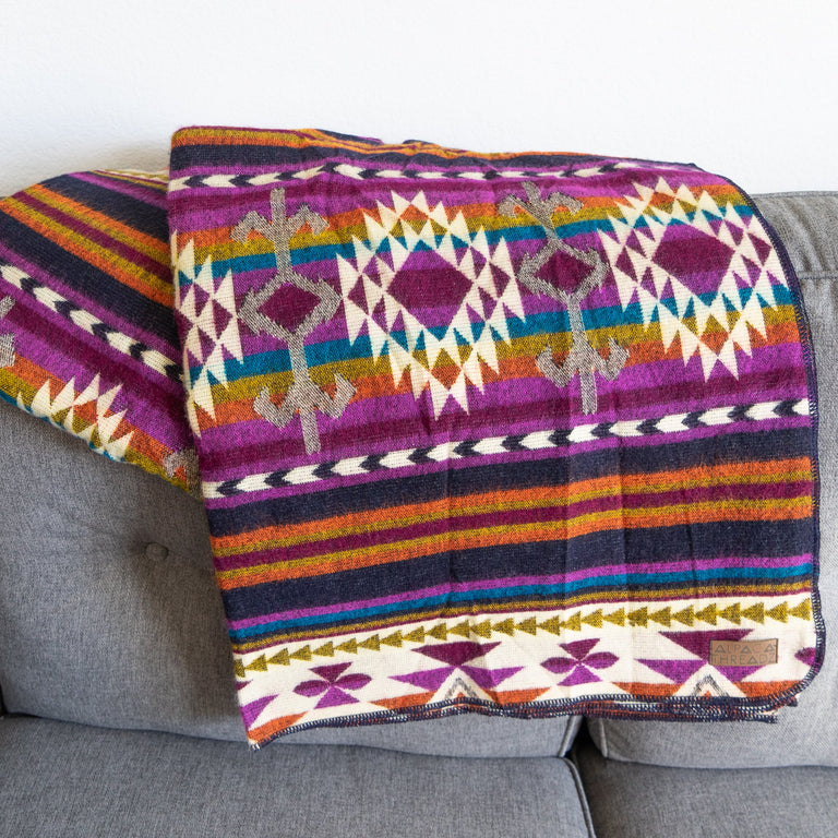 ALPACA BLACK CHAKANA (ECUADOR) | THROWS