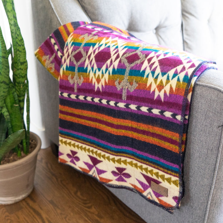 ALPACA BLACK CHAKANA (ECUADOR) | THROWS