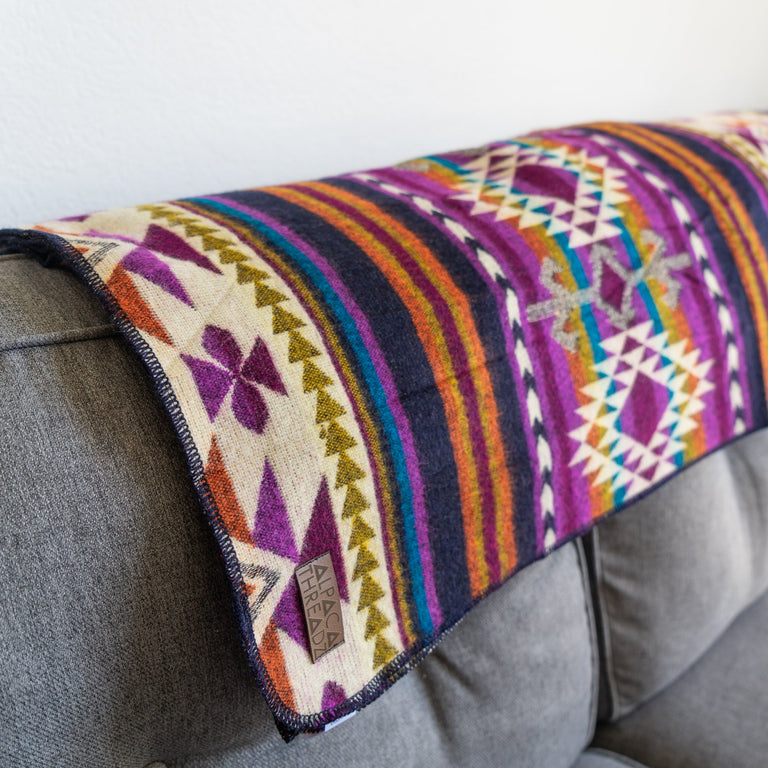 ALPACA BLACK CHAKANA (ECUADOR) | THROWS
