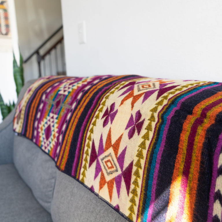 ALPACA BLACK CHAKANA (ECUADOR) | THROWS
