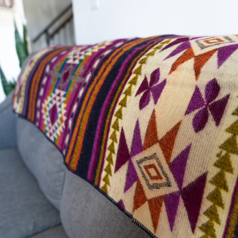ALPACA BLACK CHAKANA (ECUADOR) | THROWS