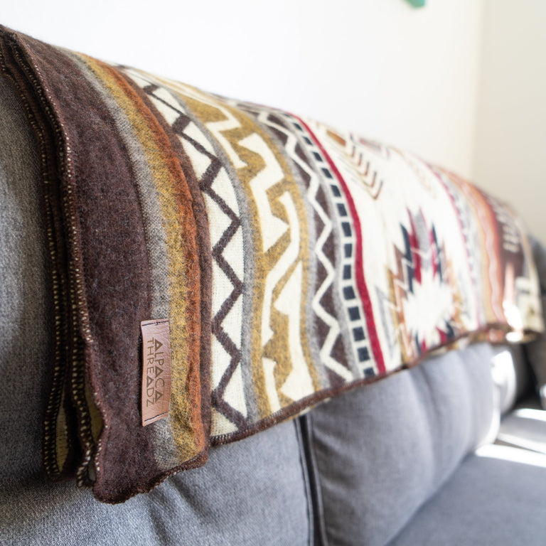ALPACA BLACK CHAKANA (ECUADOR) | THROWS