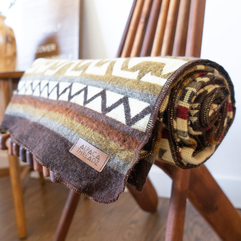 ALPACA BLACK CHAKANA (ECUADOR) | THROWS