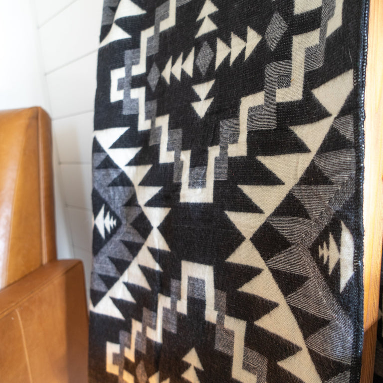 ALPACA BLACK CHAKANA (ECUADOR) | THROWS