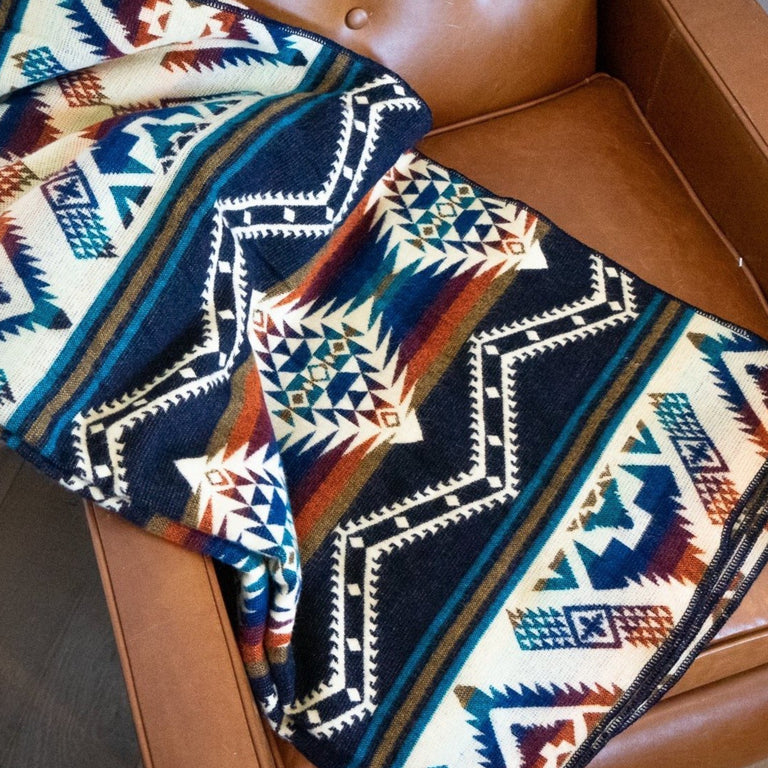 ALPACA BLACK CHAKANA (ECUADOR) | THROWS