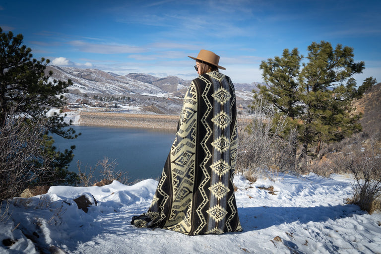 ALPACA BLACK CHAKANA (ECUADOR) | THROWS