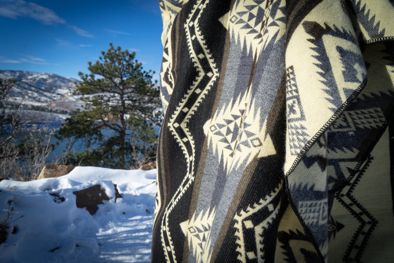 ALPACA BLACK CHAKANA (ECUADOR) | THROWS