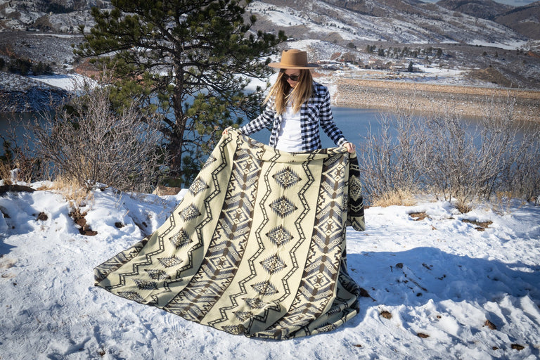 ALPACA BLACK CHAKANA (ECUADOR) | THROWS