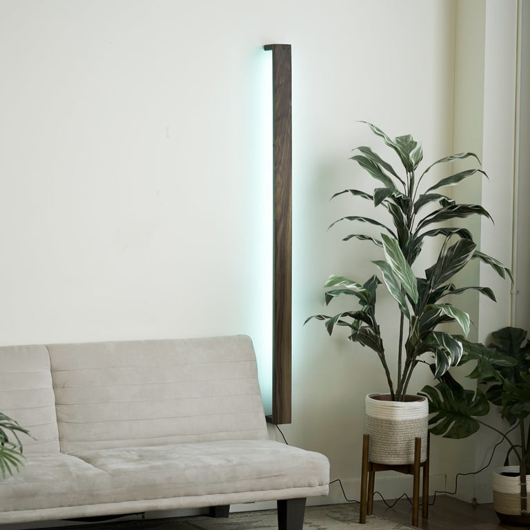 Wooden LED Wall Light by Iron Roots Designs | made in Berkeley, CA