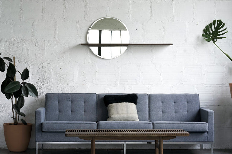 Floating Mirror Hardwood Shelf - Large by Iron Roots Designs | made in Berkeley, CA