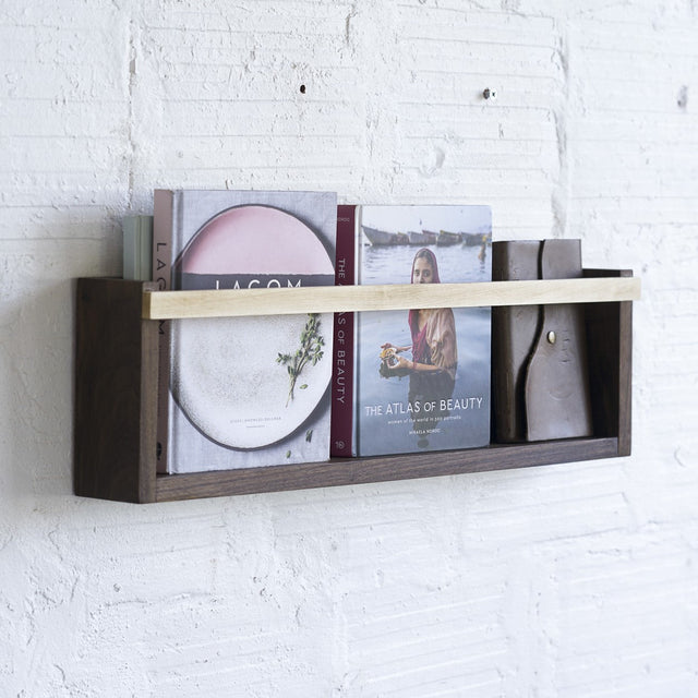 Modern Magazine & Vinyl Wall Rack by Iron Roots Designs | made in Berkeley, CA