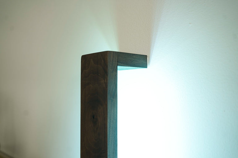 Wooden LED Wall Light by Iron Roots Designs | made in Berkeley, CA
