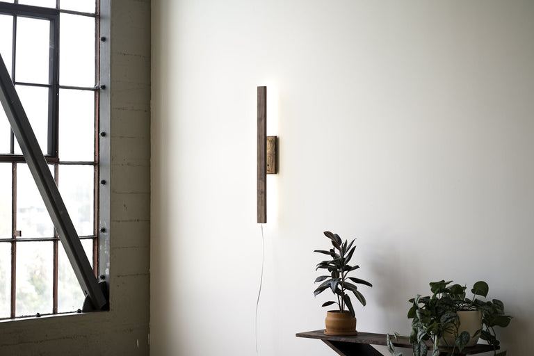 Hardwood Sconce by Iron Roots Designs | made in Berkeley, CA