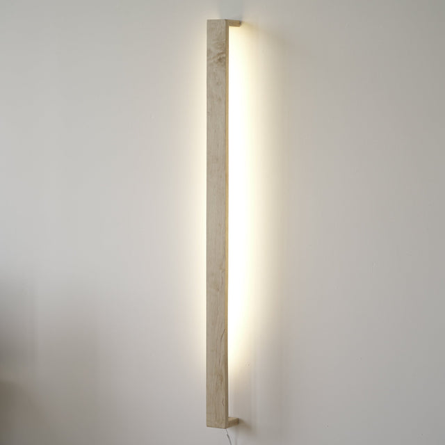 Wooden LED Wall Light by Iron Roots Designs | made in Berkeley, CA