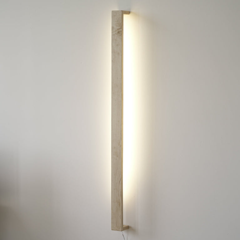 Wooden LED Wall Light by Iron Roots Designs | made in Berkeley, CA