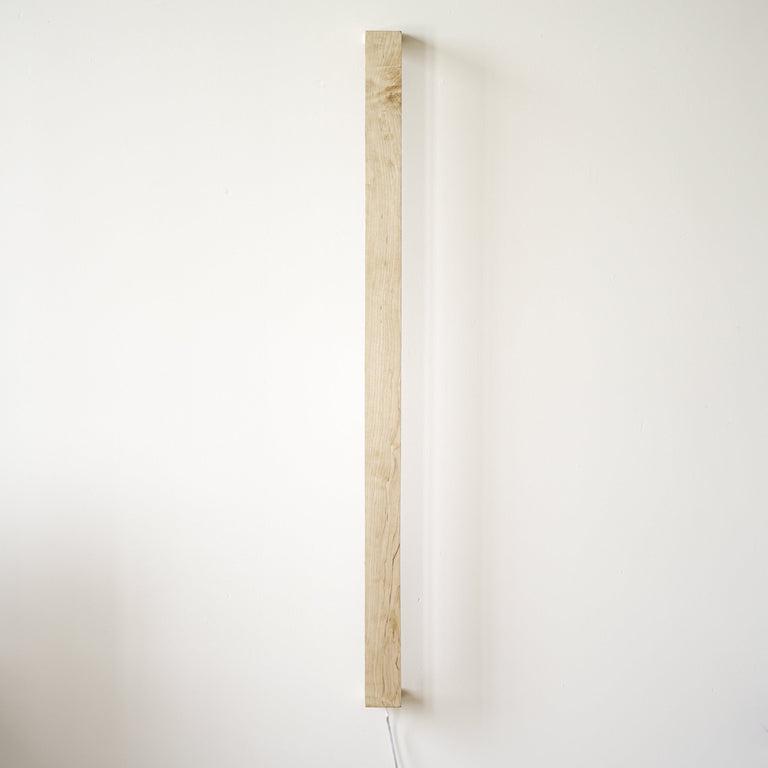 Wooden LED Wall Light by Iron Roots Designs | made in Berkeley, CA