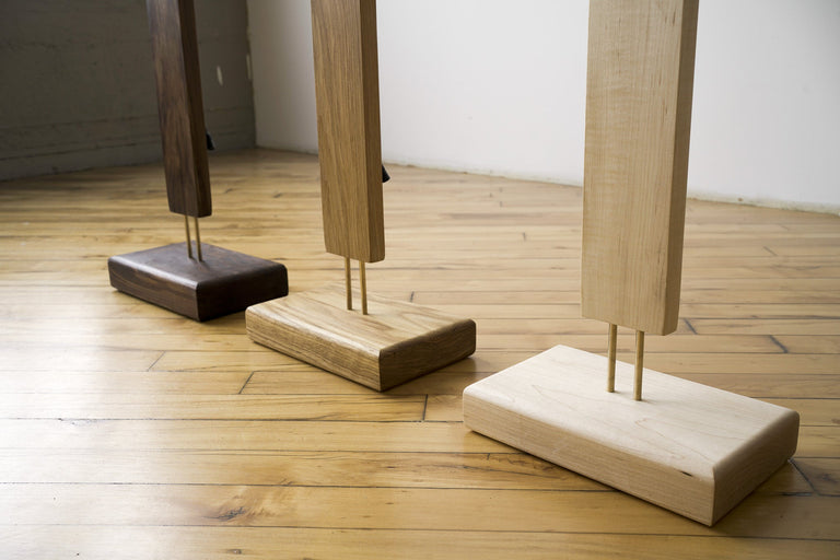 Hardwood LED Color Floor Lamp by Iron Roots Designs | made in Berkeley, CA