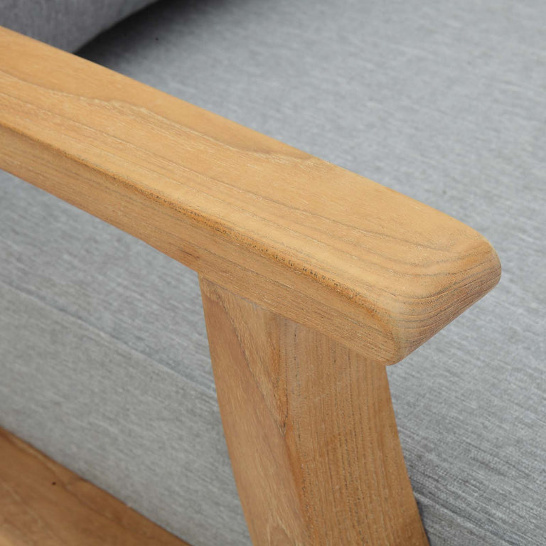 MARINA OUTDOOR PATIO TEAK ARMCHAIR