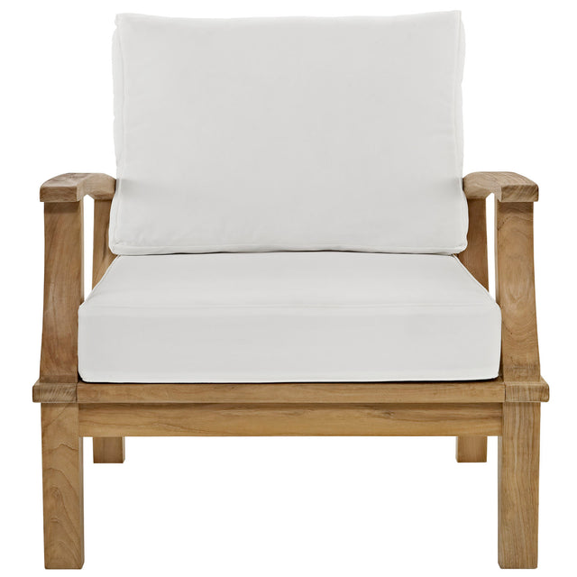 MARINA OUTDOOR PATIO TEAK ARMCHAIR