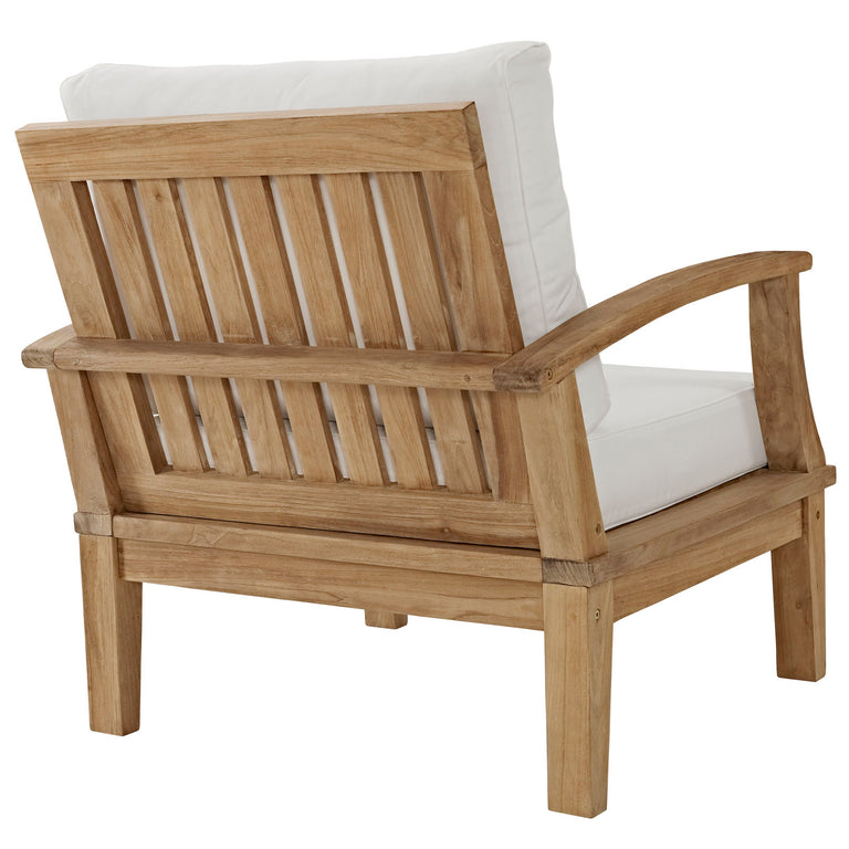 MARINA OUTDOOR PATIO TEAK ARMCHAIR