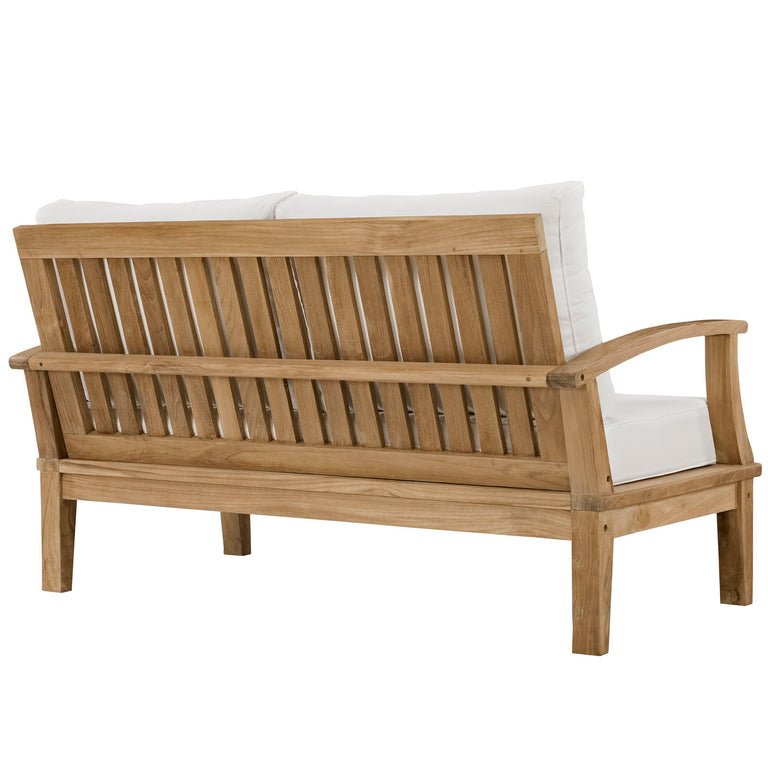 MARINA OUTDOOR PATIO TEAK LOVESEAT