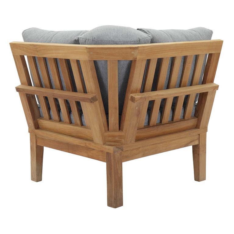 MARINA OUTDOOR PATIO TEAK CORNER SOFA