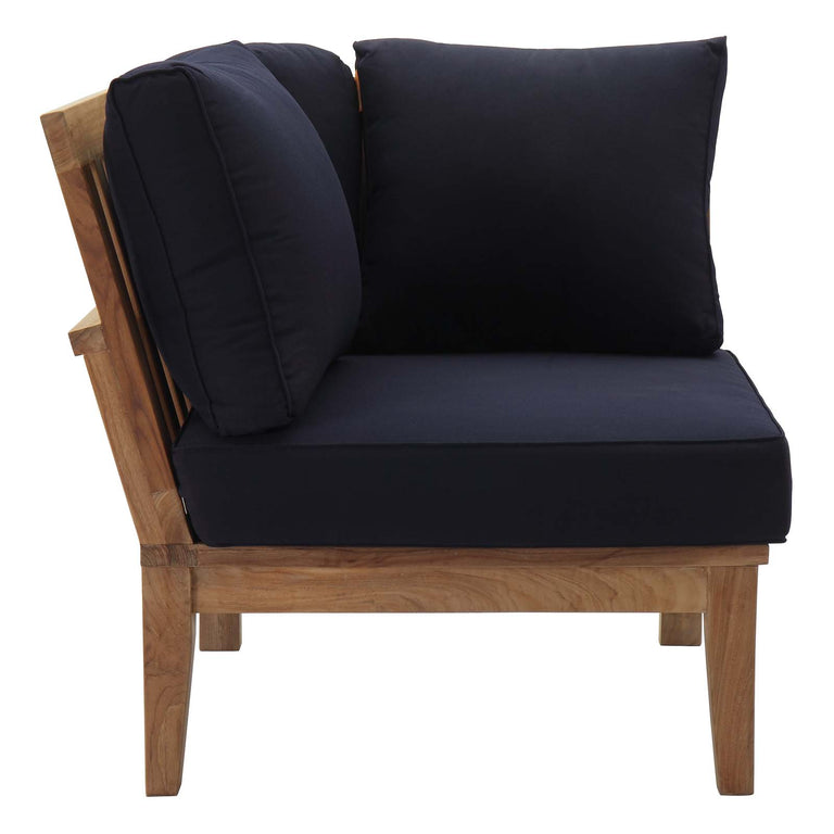 MARINA OUTDOOR PATIO TEAK CORNER SOFA