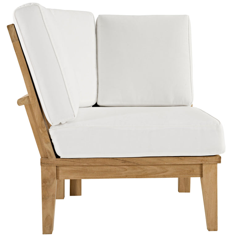 MARINA OUTDOOR PATIO TEAK CORNER SOFA