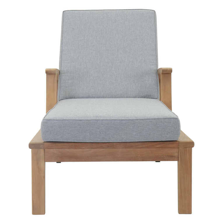 MARINA OUTDOOR PATIO TEAK SINGLE CHAISE